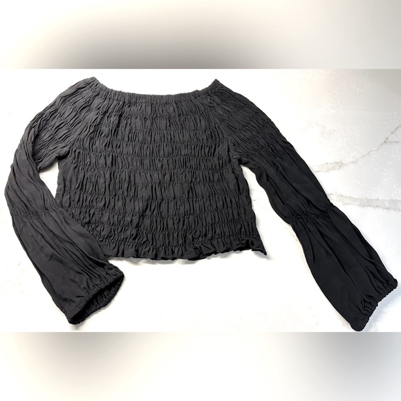 Y2K Elegant ruched blouse - Picture 2 of 4